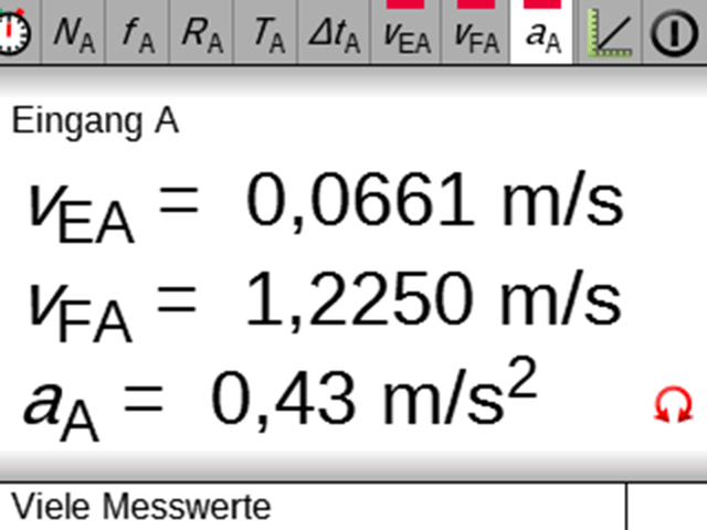 Screenshot Mobile-Cassy-2 Messung Beschleunigung 2